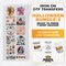 Iron on DTF Transfer Halloween Bundle 2 - 12 Best Seller T-shirt Designs Ready To Press